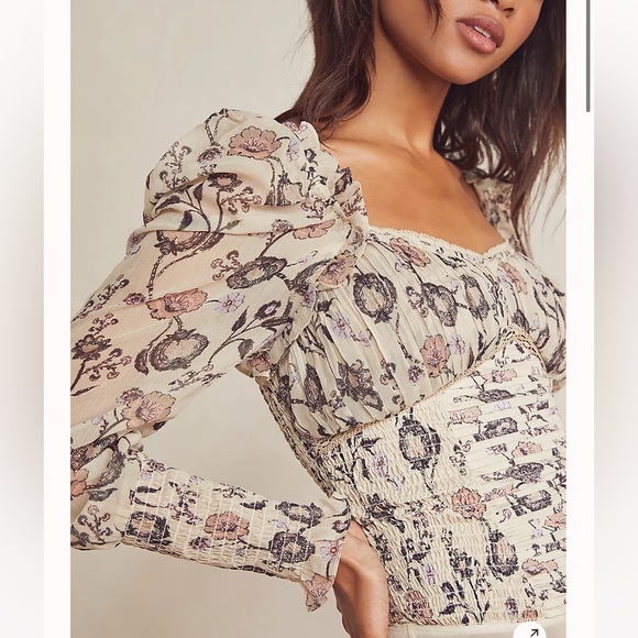 NWOT Free People Brunch Date Bodysuit | Medium - Picture 3 of 9